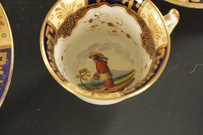 Lot 60 - AN ENGLISH PORCELAIN PART TEA SET CIRCA 1830