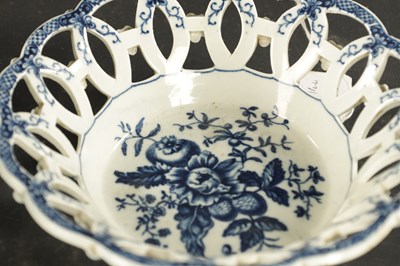 Lot 260 - A WORCESTER PORCELAIN BASKET CIRCA 1770