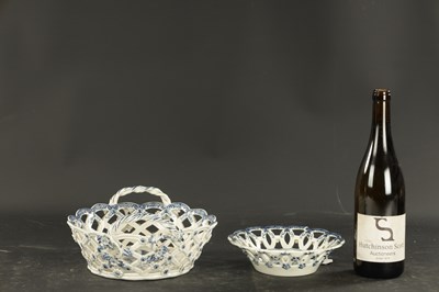 Lot 260 - A WORCESTER PORCELAIN BASKET CIRCA 1770