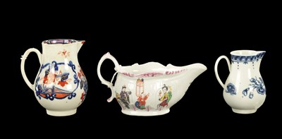 Lot 287 - THREE PIECES OF PHILIP CHRISTIAN LIVERPOOL PORCELAIN CIRCA 1760