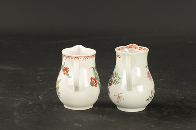 Lot 366 - TWO BOW PORCELAIN SPARROW BEAK JUGS CIRCA 1760