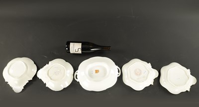 Lot 160 - TWO PAIRS OF EARLY 19TH CENTURY COALPORT SHELL SHAPED DISHES