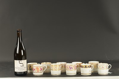 Lot 182 - A COLLECTION OF TEN COALPORT COFFEE CANS CIRCA 1810