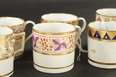 Lot 182 - A COLLECTION OF TEN COALPORT COFFEE CANS CIRCA 1810