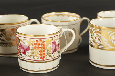 Lot 182 - A COLLECTION OF TEN COALPORT COFFEE CANS CIRCA 1810