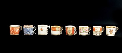 Lot 372 - A COLLECTION OF EIGHT COALPORT COFFEE CANS CIRCA 1810