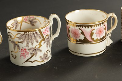 Lot 270 - A COLLECTION OF EIGHT MINTON COFFE CANS CIRCA 1810