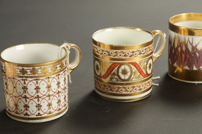 Lot 270 - A COLLECTION OF EIGHT MINTON COFFE CANS CIRCA 1810