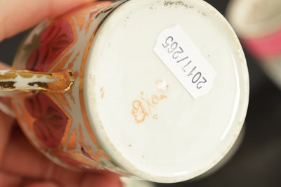 Lot 252 - A COLLECTION OF TEN DERBY PORCELAIN COFFEE CANS CIRCA 1810