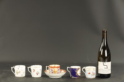 Lot 129 - A DERBY COFFEE CAN AND SAUCER CIRCA 1810