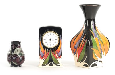 Lot 73 - A COLLECTION OF THREE MOORCROFT ITEMS