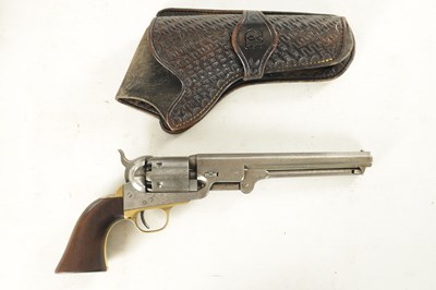 Lot 570 - A MODEL 1851 PERCUSSION COLT NAVY SIX SHOT REVOLVER