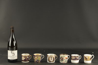 Lot 168 - A COLLECTION OF SIX EARLY 19TH CENTURY NEW HALL COFFEE CANS