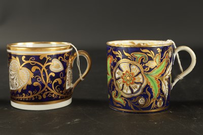 Lot 168 - A COLLECTION OF SIX EARLY 19TH CENTURY NEW HALL COFFEE CANS