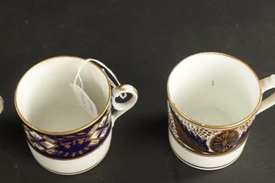 Lot 168 - A COLLECTION OF SIX EARLY 19TH CENTURY NEW HALL COFFEE CANS