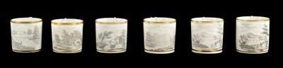 Lot 191 - A COLLECTION OF SIX EARLY 19TH CENTURY SPODE COFFEE CANS