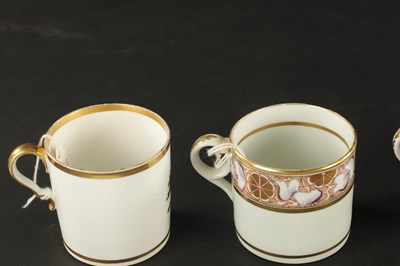 Lot 116 - A COLLECTION OF EIGHT EARLY 19TH CENTURY SPODE COFFEE CANS