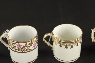 Lot 116 - A COLLECTION OF EIGHT EARLY 19TH CENTURY SPODE COFFEE CANS