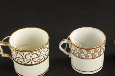 Lot 116 - A COLLECTION OF EIGHT EARLY 19TH CENTURY SPODE COFFEE CANS