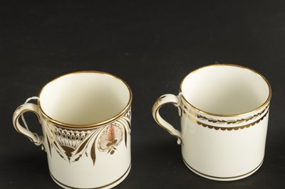 Lot 116 - A COLLECTION OF EIGHT EARLY 19TH CENTURY SPODE COFFEE CANS