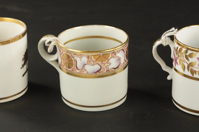Lot 116 - A COLLECTION OF EIGHT EARLY 19TH CENTURY SPODE COFFEE CANS