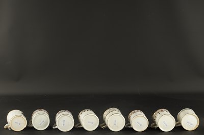 Lot 116 - A COLLECTION OF EIGHT EARLY 19TH CENTURY SPODE COFFEE CANS