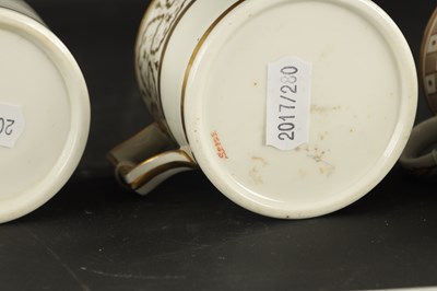 Lot 116 - A COLLECTION OF EIGHT EARLY 19TH CENTURY SPODE COFFEE CANS