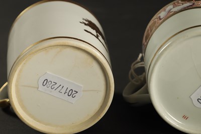 Lot 116 - A COLLECTION OF EIGHT EARLY 19TH CENTURY SPODE COFFEE CANS