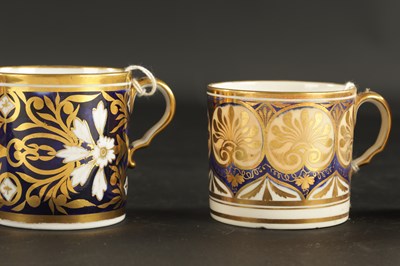 Lot 228 - A COLLECTION OF SIX PORCELAIN COFFEE CANS