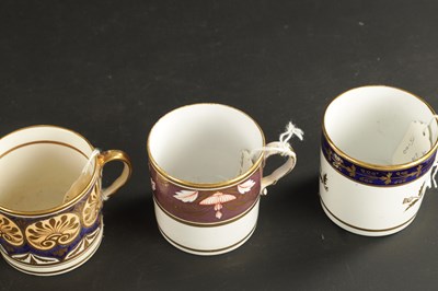 Lot 228 - A COLLECTION OF SIX PORCELAIN COFFEE CANS