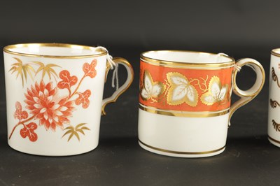 Lot 188 - A COLLECTION OF SIX EARLY 19TH CENTURY SPODE COFFEE CANS