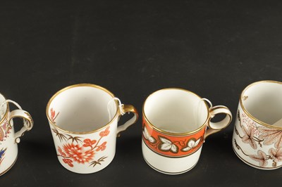 Lot 188 - A COLLECTION OF SIX EARLY 19TH CENTURY SPODE COFFEE CANS