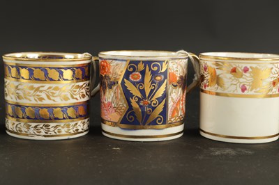 Lot 203 - TWO RIDGEWAY PORCELAIN COFFEE CANS CIRCA 1820