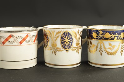 Lot 203 - TWO RIDGEWAY PORCELAIN COFFEE CANS CIRCA 1820