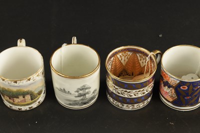 Lot 203 - TWO RIDGEWAY PORCELAIN COFFEE CANS CIRCA 1820