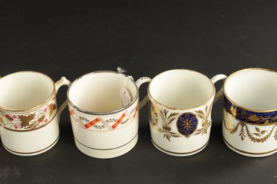 Lot 203 - TWO RIDGEWAY PORCELAIN COFFEE CANS CIRCA 1820