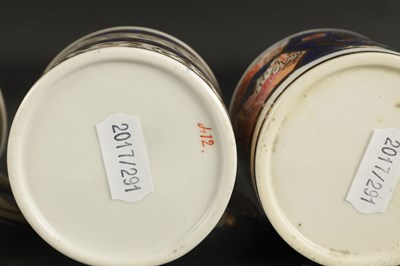 Lot 203 - TWO RIDGEWAY PORCELAIN COFFEE CANS CIRCA 1820