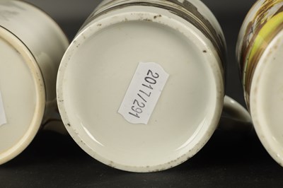 Lot 203 - TWO RIDGEWAY PORCELAIN COFFEE CANS CIRCA 1820