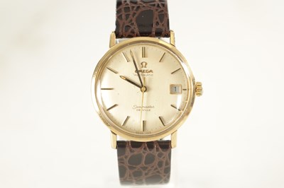 Lot 360 - A GENTLEMAN’S GOLD OMEGA DE VILLE SEAMASTER AUTOMATIC WRISTWATCH