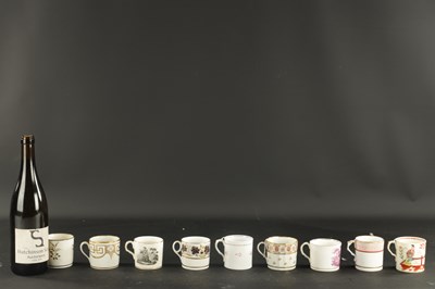 Lot 355 - FOUR HERCULANEUM PORCELAIN COFFEE CANS