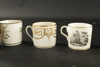 Lot 355 - FOUR HERCULANEUM PORCELAIN COFFEE CANS