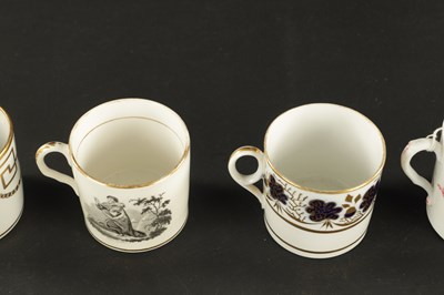 Lot 355 - FOUR HERCULANEUM PORCELAIN COFFEE CANS