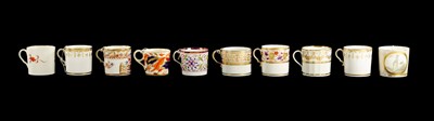 Lot 387 - TEN VARIOUS ENGLISH PORCELAIN COFFEE CANS CIRCA 1810