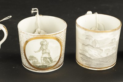 Lot 143 - A COLLECTION OF TEN ENGLISH PORCELAIN COFFEE CANS CIRCA 1810