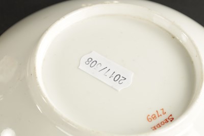 Lot 53 - A SPODE LONDON SHAPE CUP AND SAUCER PAINTED WITH FLOWERS CIRCA 1815 TOGETHER WITH ANOTHER