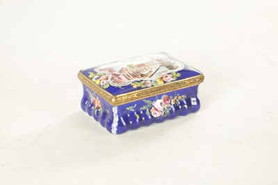 Lot 236 - A 19TH CENTURY FRENCH ENAMEL AND GILT METAL MOUNTED BOX