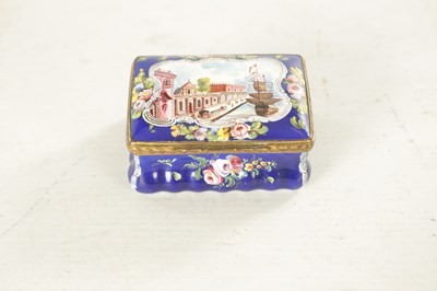 Lot 236 - A 19TH CENTURY FRENCH ENAMEL AND GILT METAL MOUNTED BOX