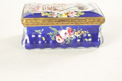 Lot 236 - A 19TH CENTURY FRENCH ENAMEL AND GILT METAL MOUNTED BOX