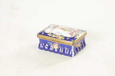 Lot 236 - A 19TH CENTURY FRENCH ENAMEL AND GILT METAL MOUNTED BOX