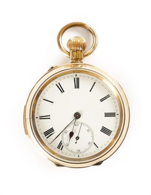 Lot 299 - AN EARLY 20TH CENTURY GOLD PLATED QUARTER REPEATING POCKET WATCH